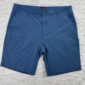 Faherty Shorts Mens 34  Blue All Day Shorts Lightweight Chino Casual Outdoor